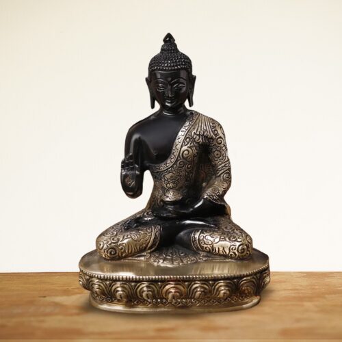 9 inches Brass Buddha Decor