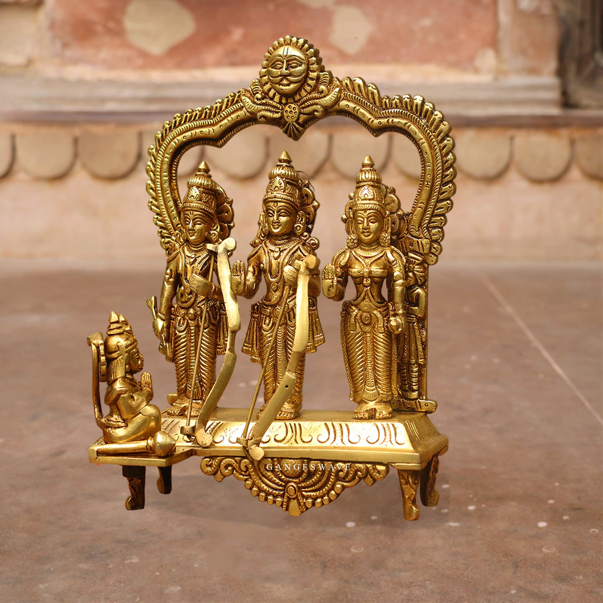 9" Ramdarbar Brass Statue - Image 2
