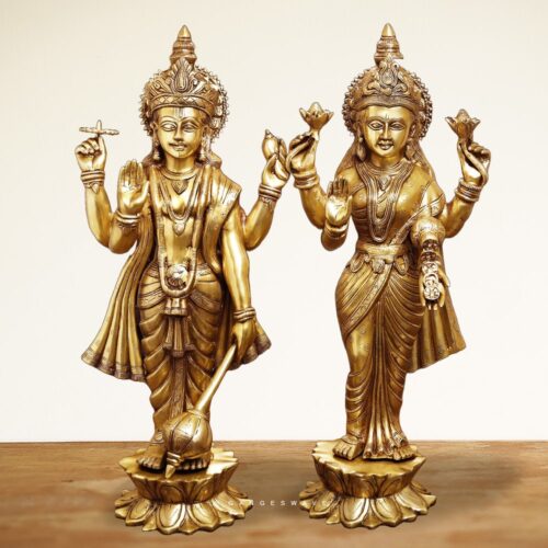 Lakshmi Narayan Brass Statue
