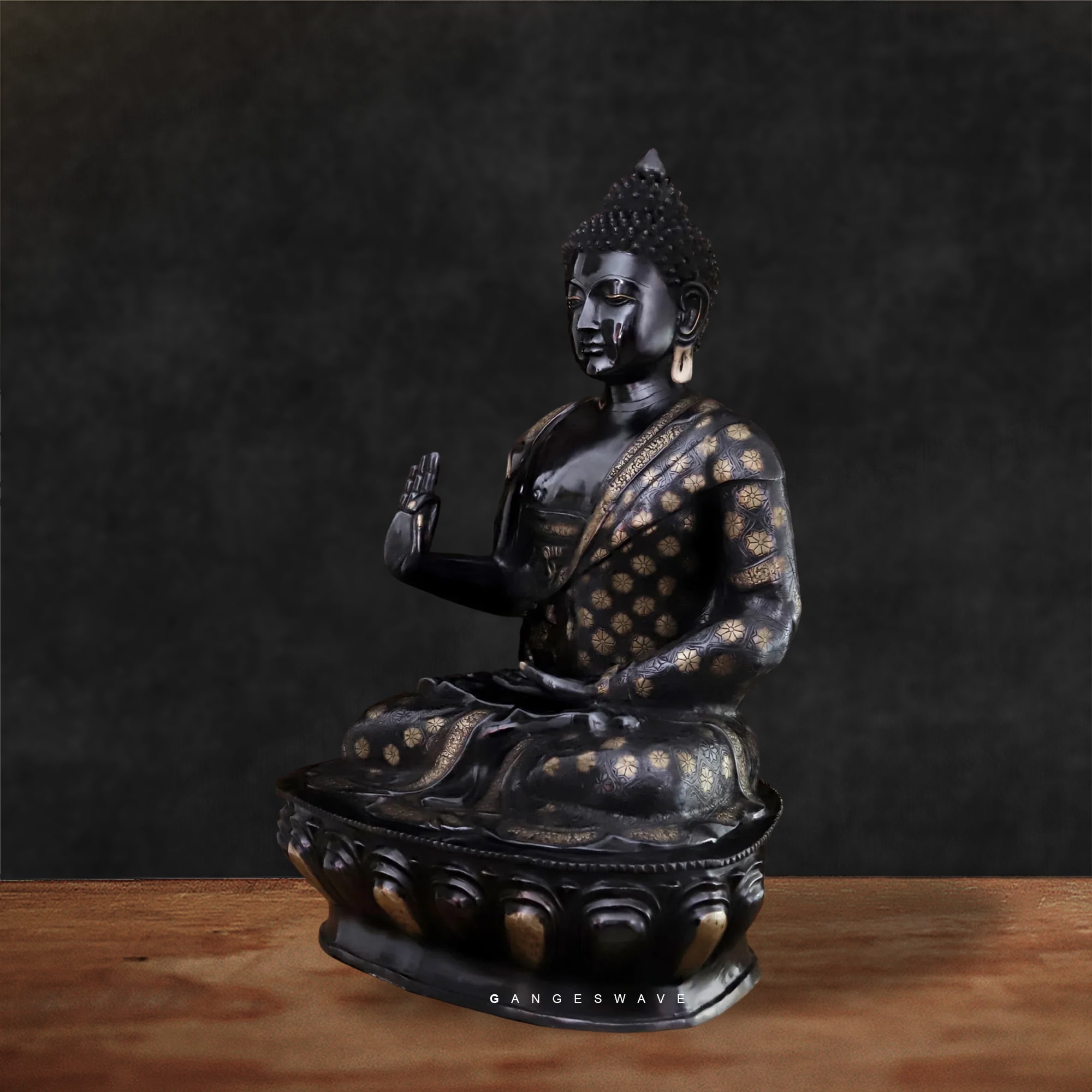 Artistic Exquisite Brass Buddha Statue - 46 inches - Image 3