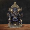 Black Ganesh Brass Statue