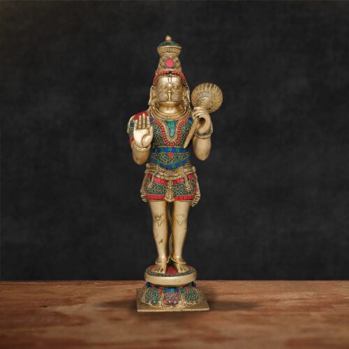 Brass Hanuman Statue