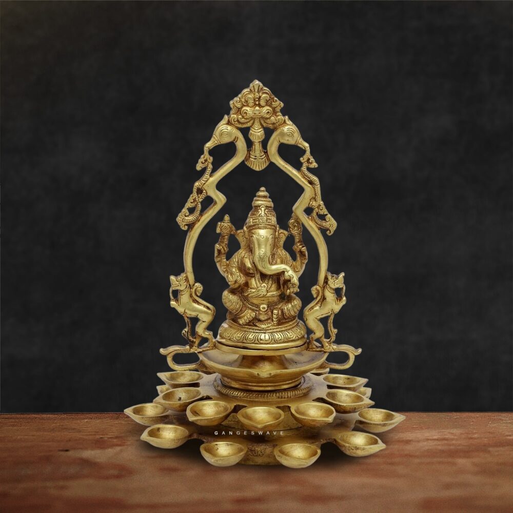 Brass Ganesh Diya