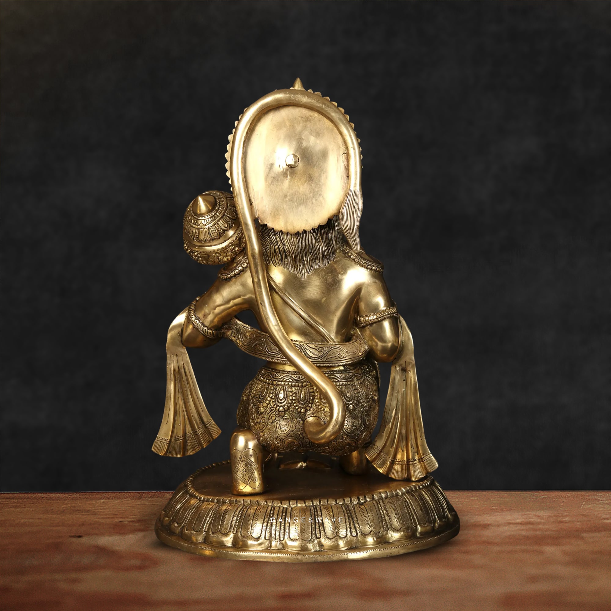 Large Superfine Brass Hanuman Statue - 21 inches - Image 6