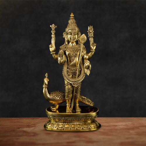 Superfine Brass Murugan Karitekey Statue
