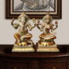 Ma Lakshmi Ganesh Brass Statue - 12 inches