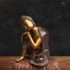 Thinking Buddha Brass Decor