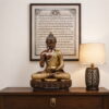 22" Artistan Handcrafted Superfine Brass Buddha Statue
