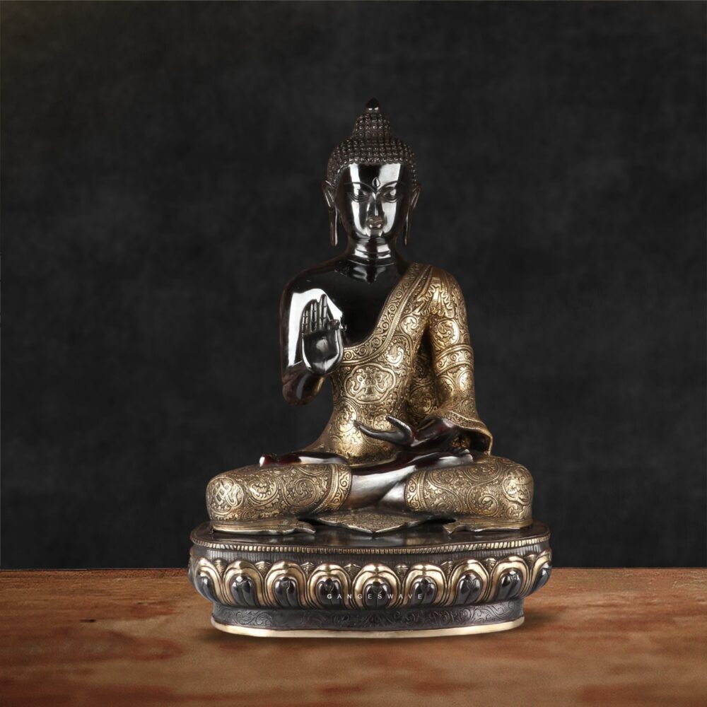 Black and Gold Buddha Statue