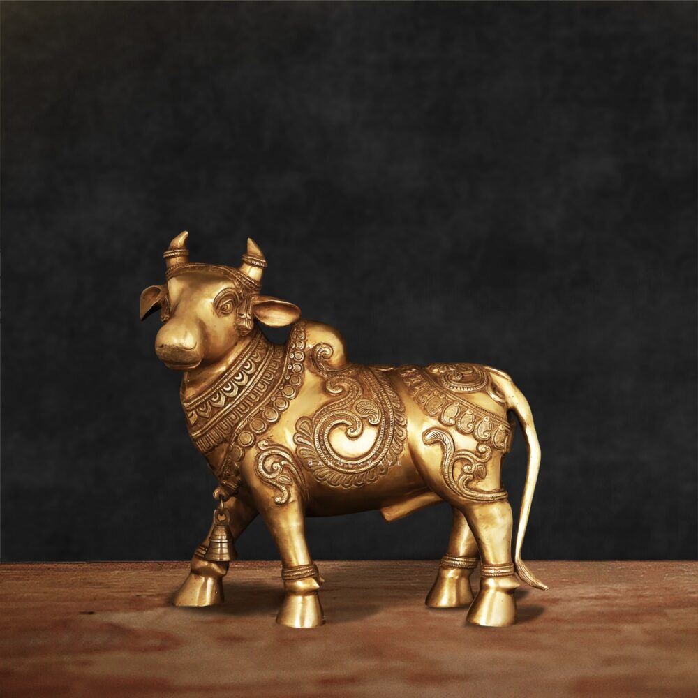 Brass Nandi Statue