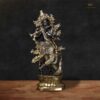 Krishna Brass Statue Black and Gold
