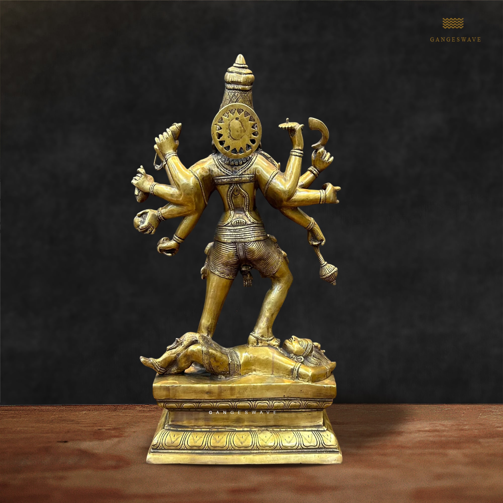 Ma Kali Golden Brass Statue - 24 inches - Image 2