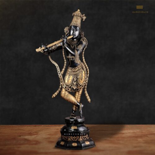 Superfine Big Krishna Brass Statue