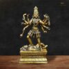 Golden Ma Kali Brass Statue