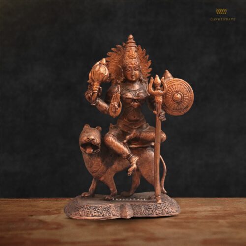 Ma Durga Pure Copper Statue