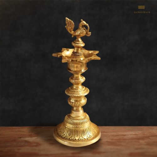 Peacock Brass Deepam