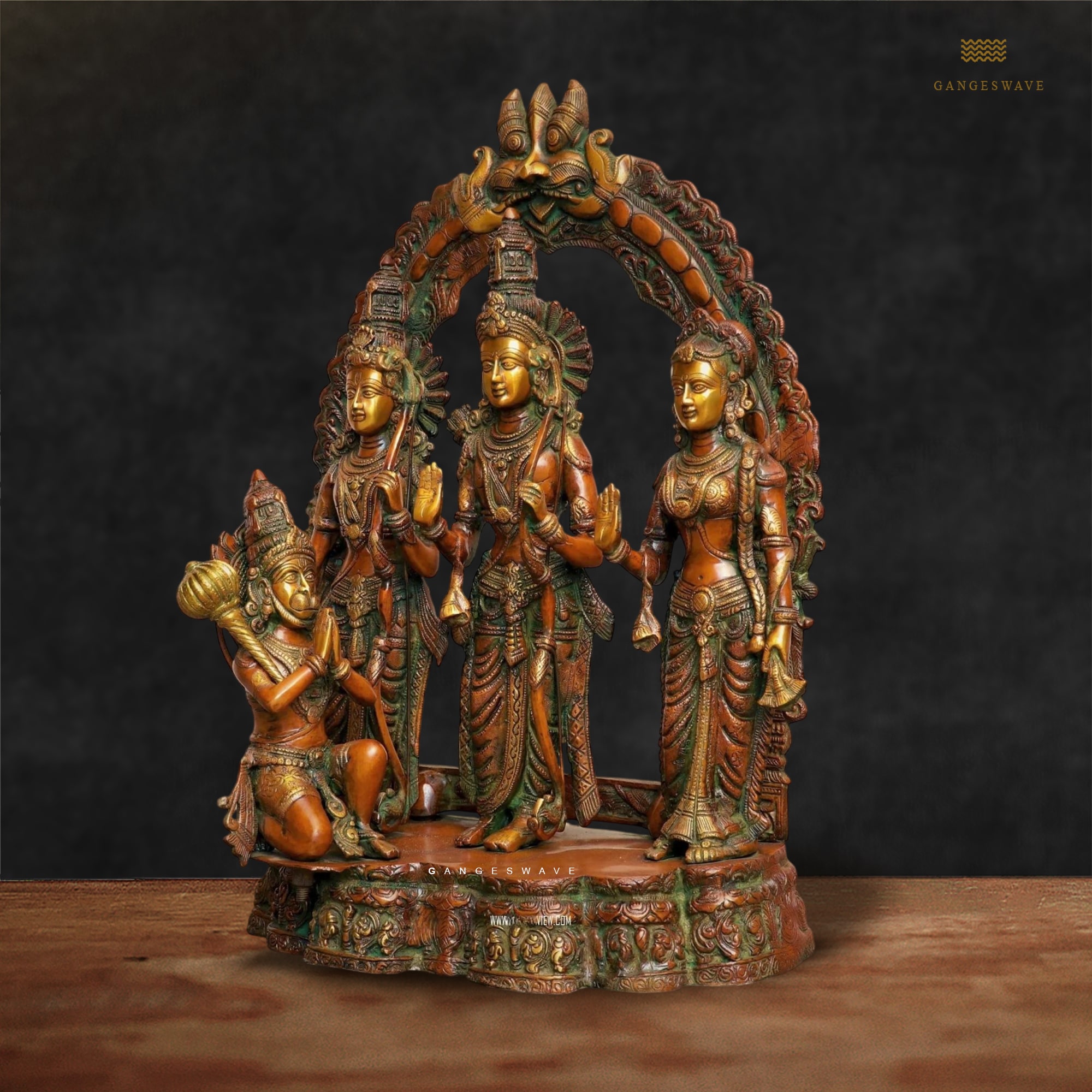 RamDarbar Superfine Brass Statue - 27 inches - Image 3