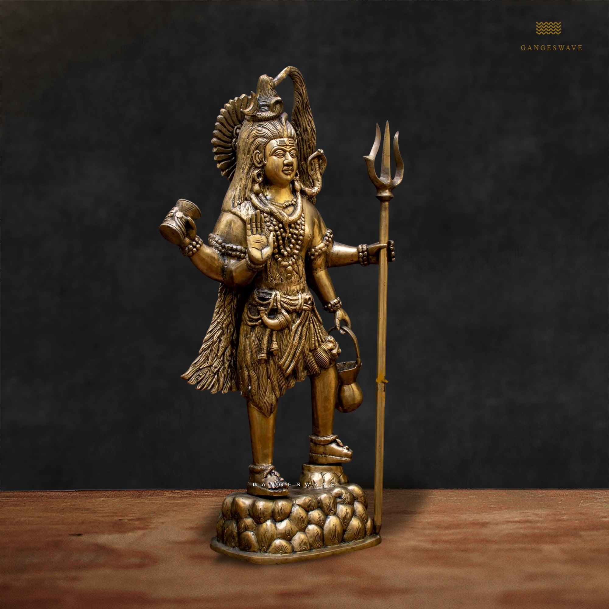 Shiva Superfine Brass Murti - 30 inches - Image 3