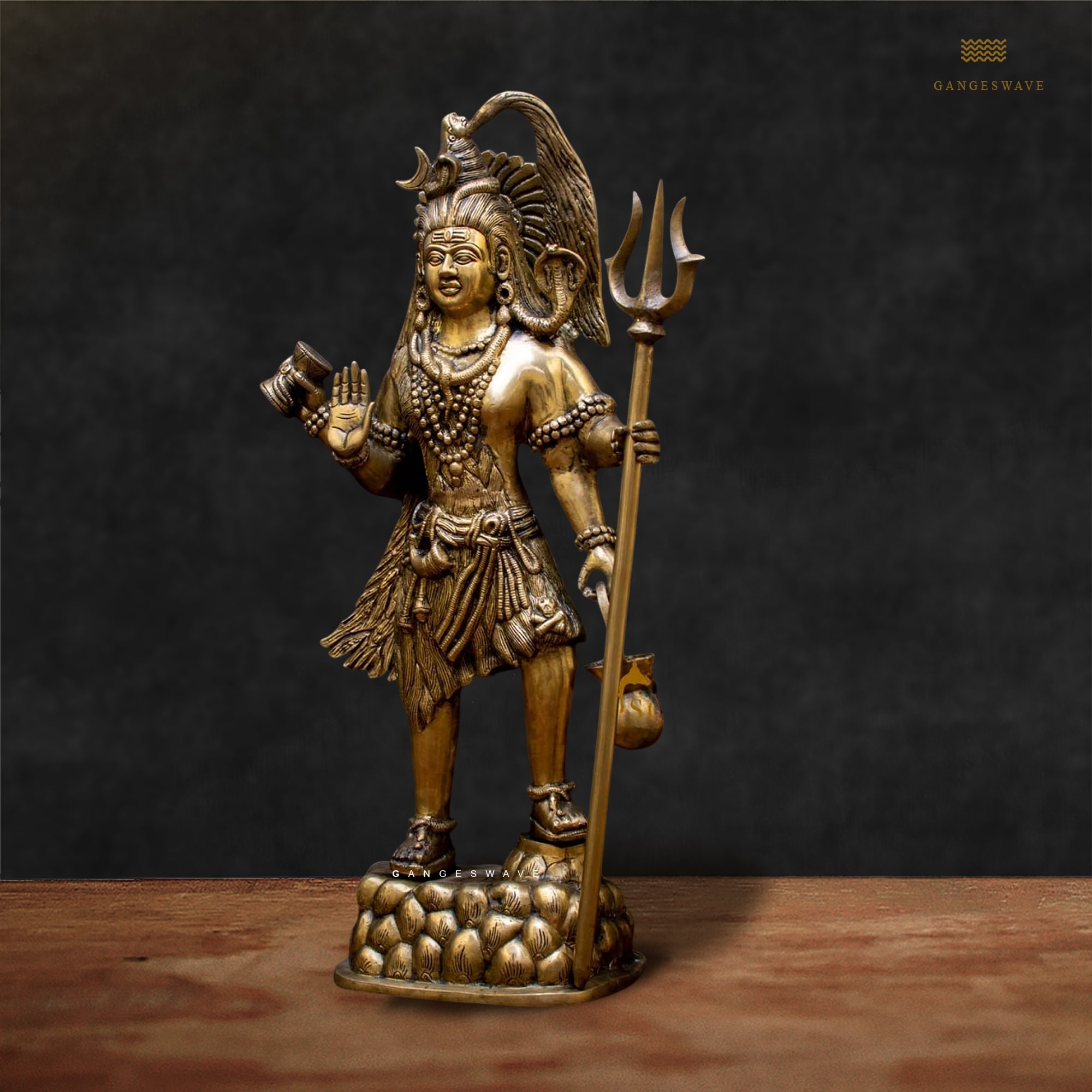 Shiva Superfine Brass Murti - 30 inches - Image 2