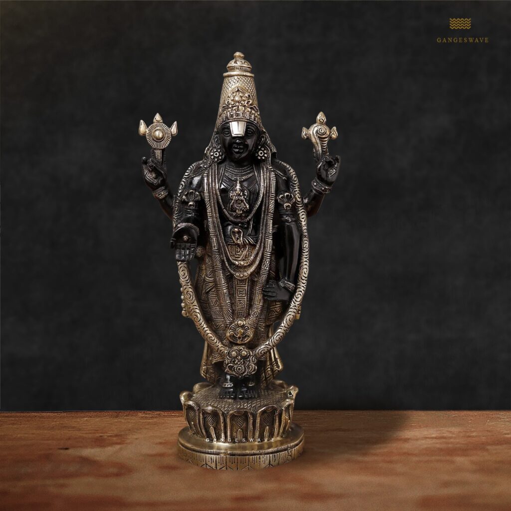 Lord Venkateshara Brass Statue