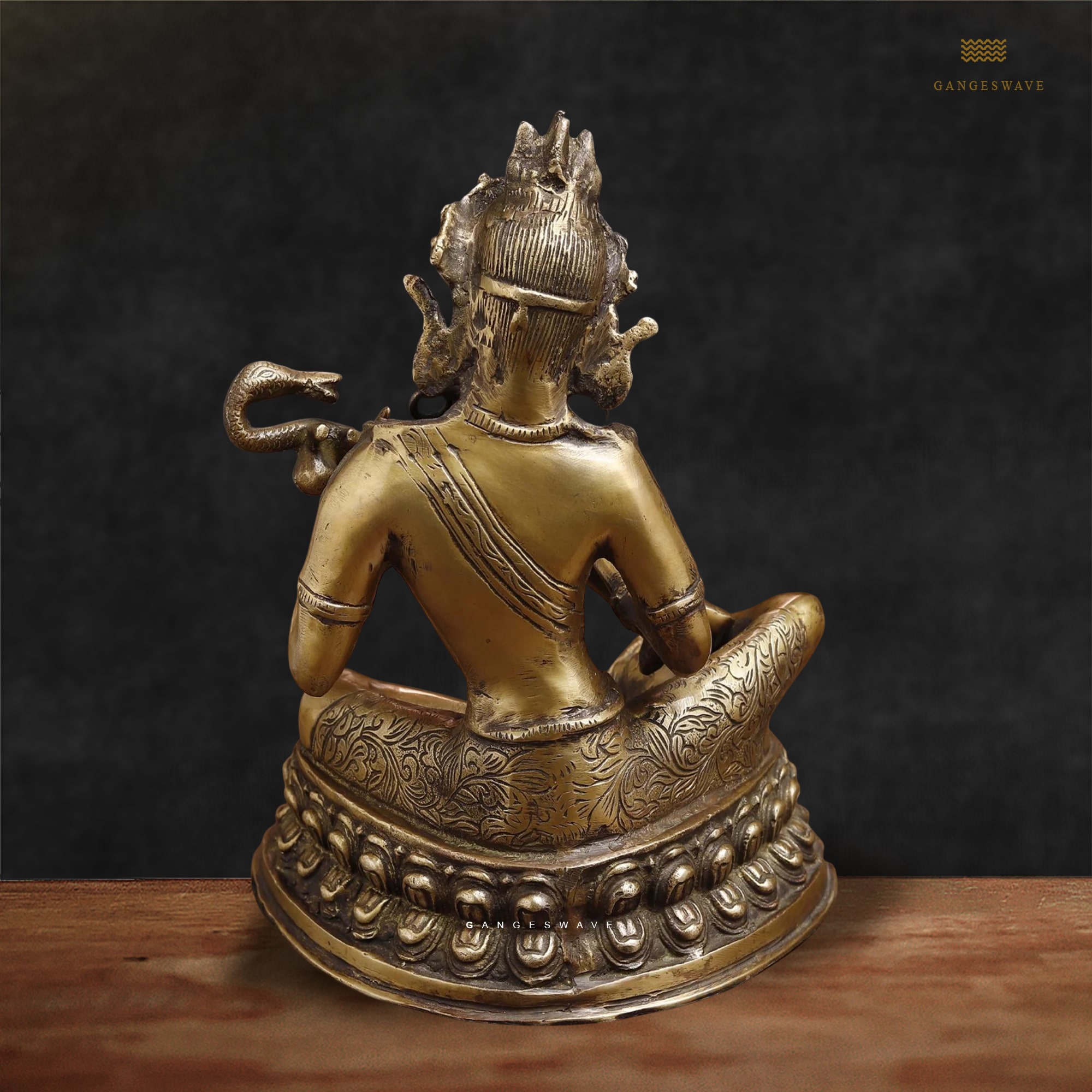 Superfine Brass Saraswati Statue - 12 inches - Image 4