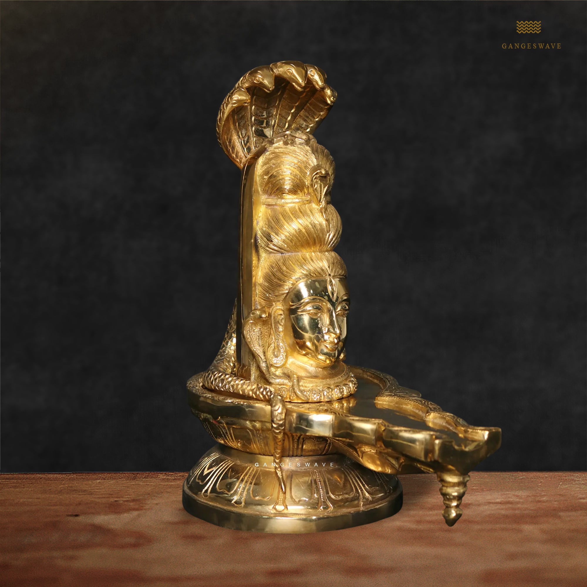Shivlingam Idol with Shiva Face - 13 inches - Image 6