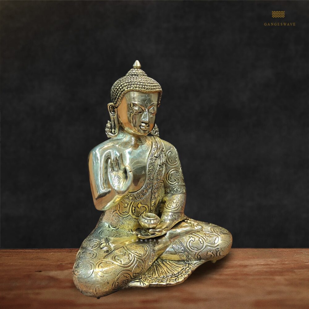 Antique finish Buddha Statue