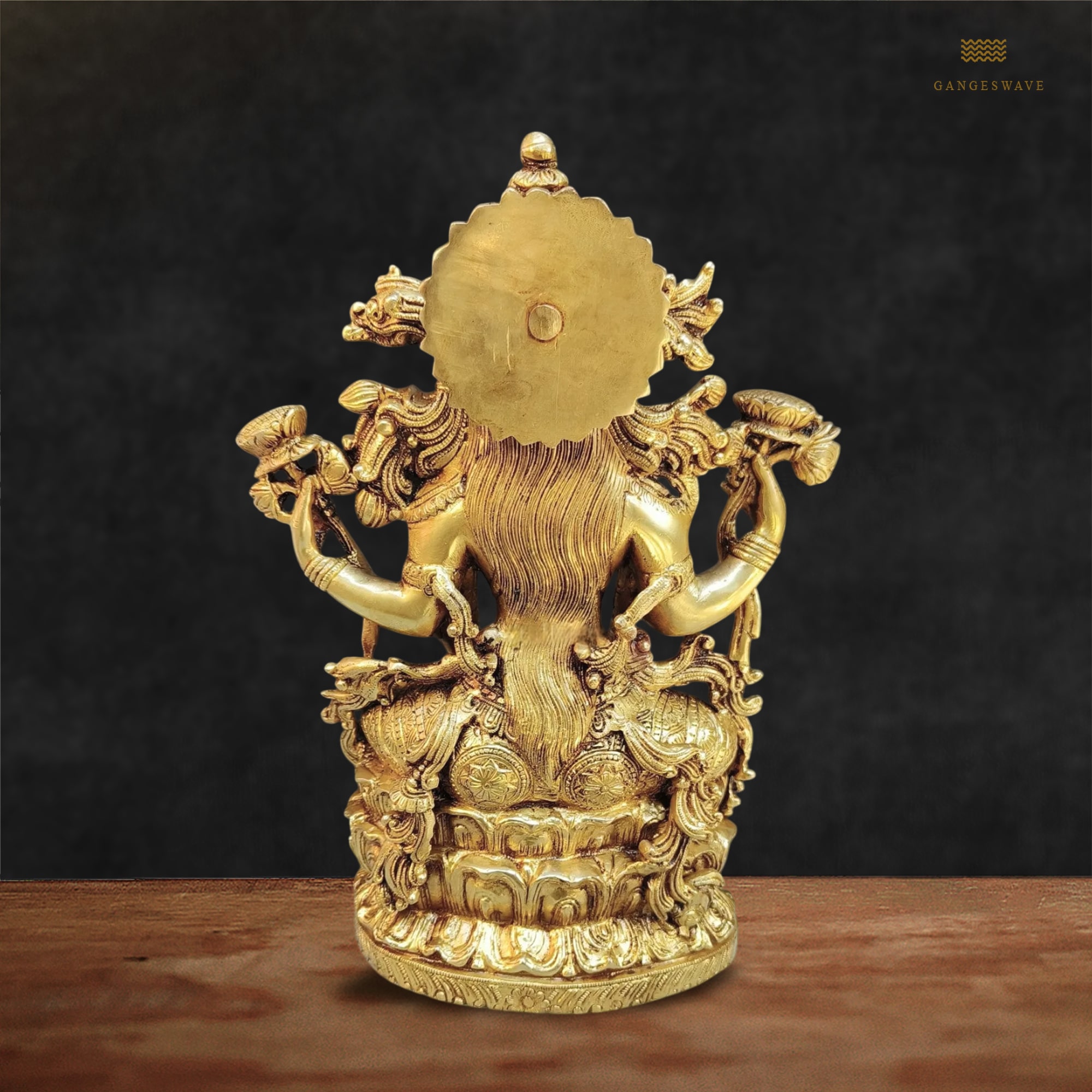 Chola Sculpted Shri Lakshmi Idol - 15 inches - Gangeswave | Buy