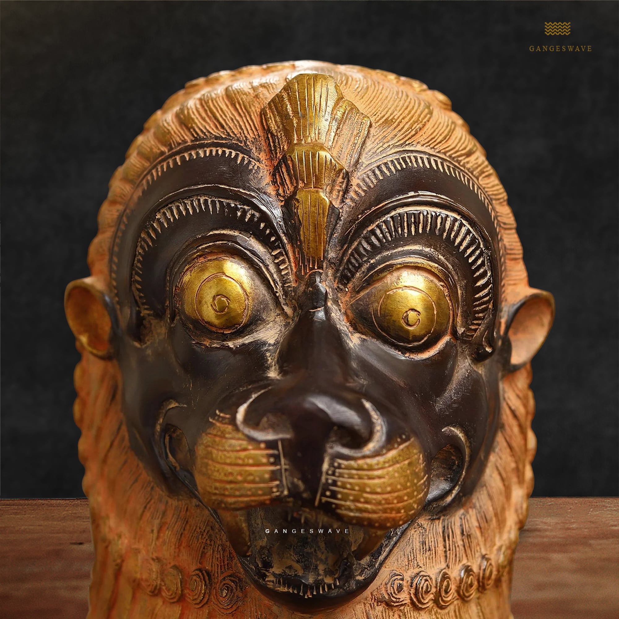 Lion Brass Decor Pair - 21 inches - Image 5