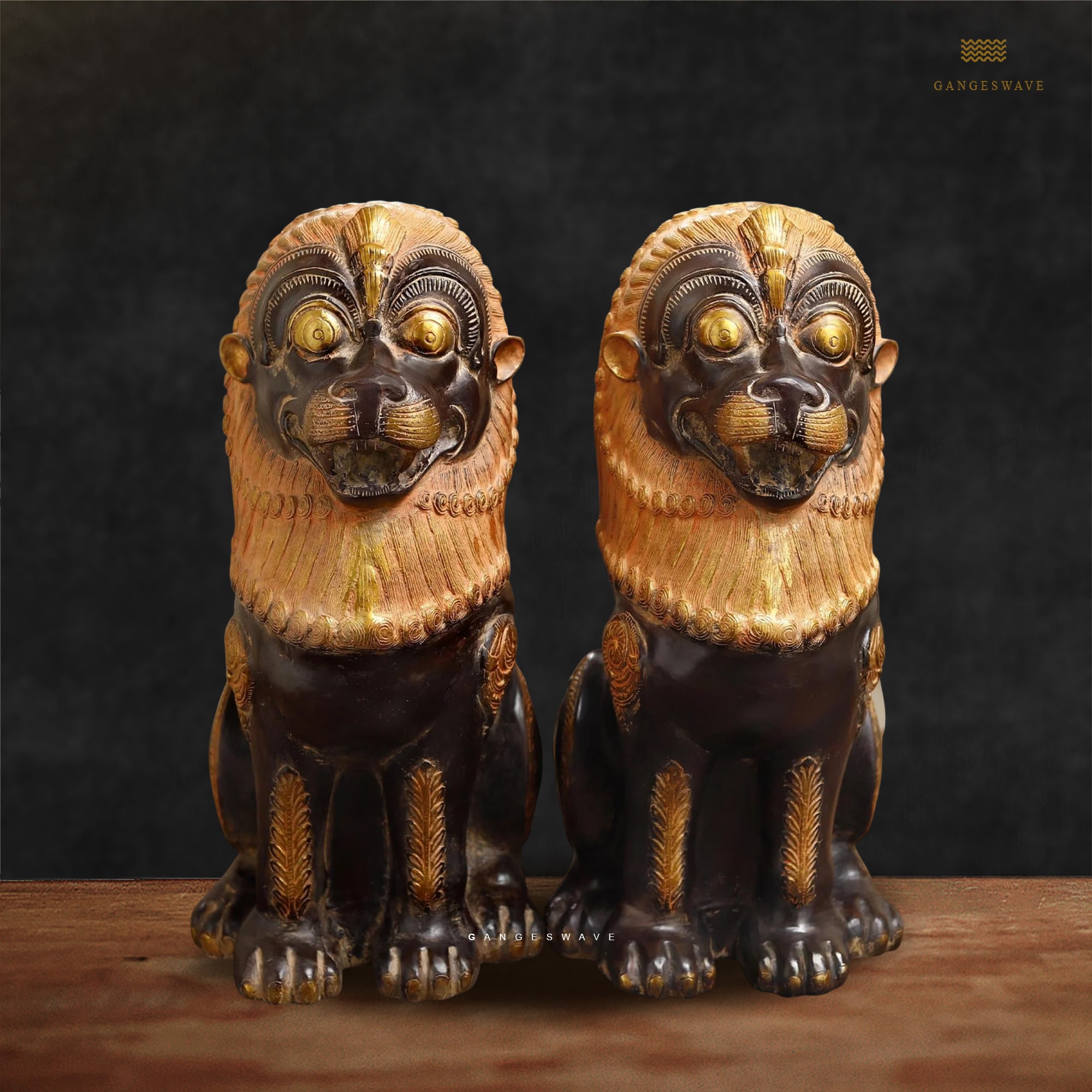 Lion Brass Decor