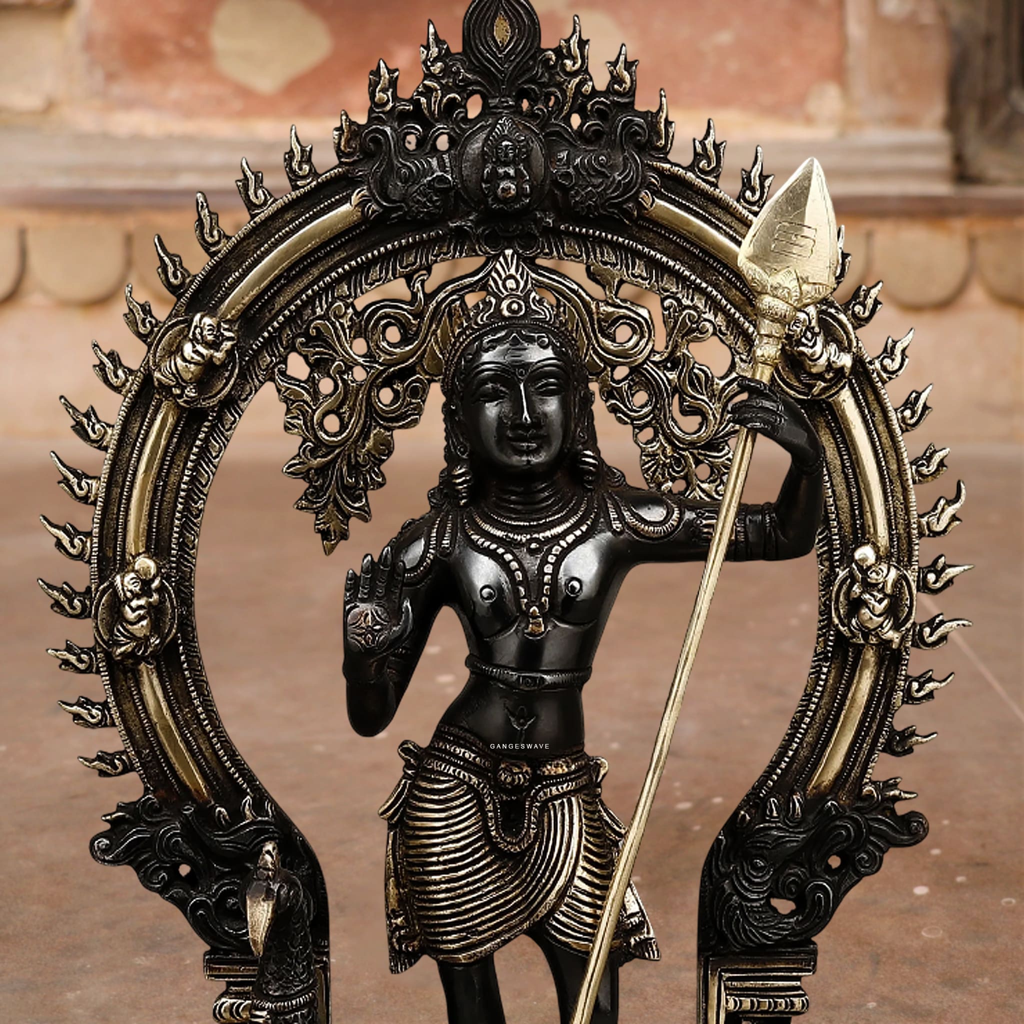 Murugan Idol with Prabhavali - 16.5 inches - Image 5