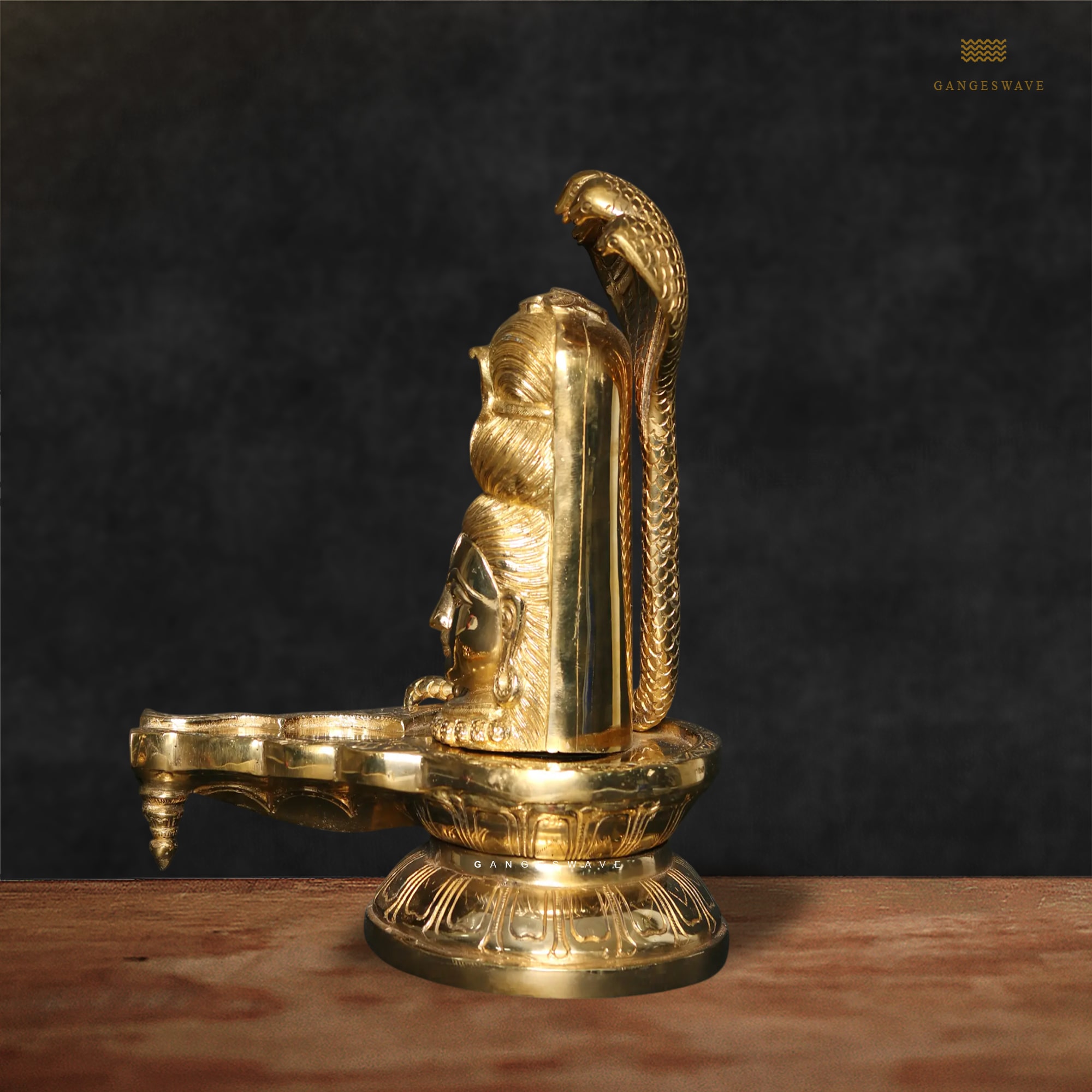 Shivlingam Idol with Shiva Face - 13 inches - Image 4
