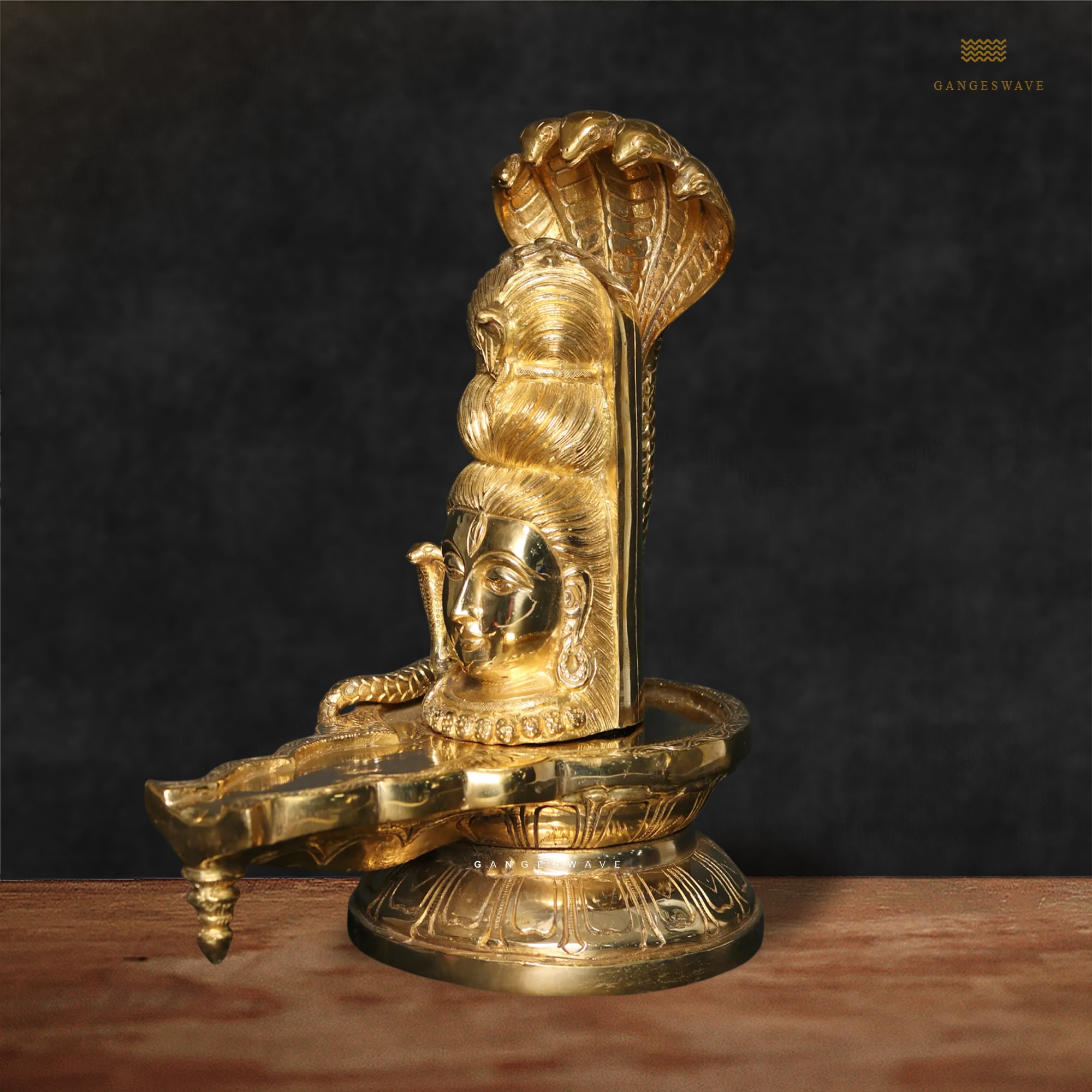 Shivlingam Idol with Shiva Face - 13 inches - Image 3