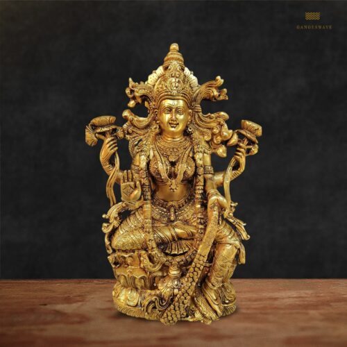 Chola Sculpted Shri Lakshmi Idol