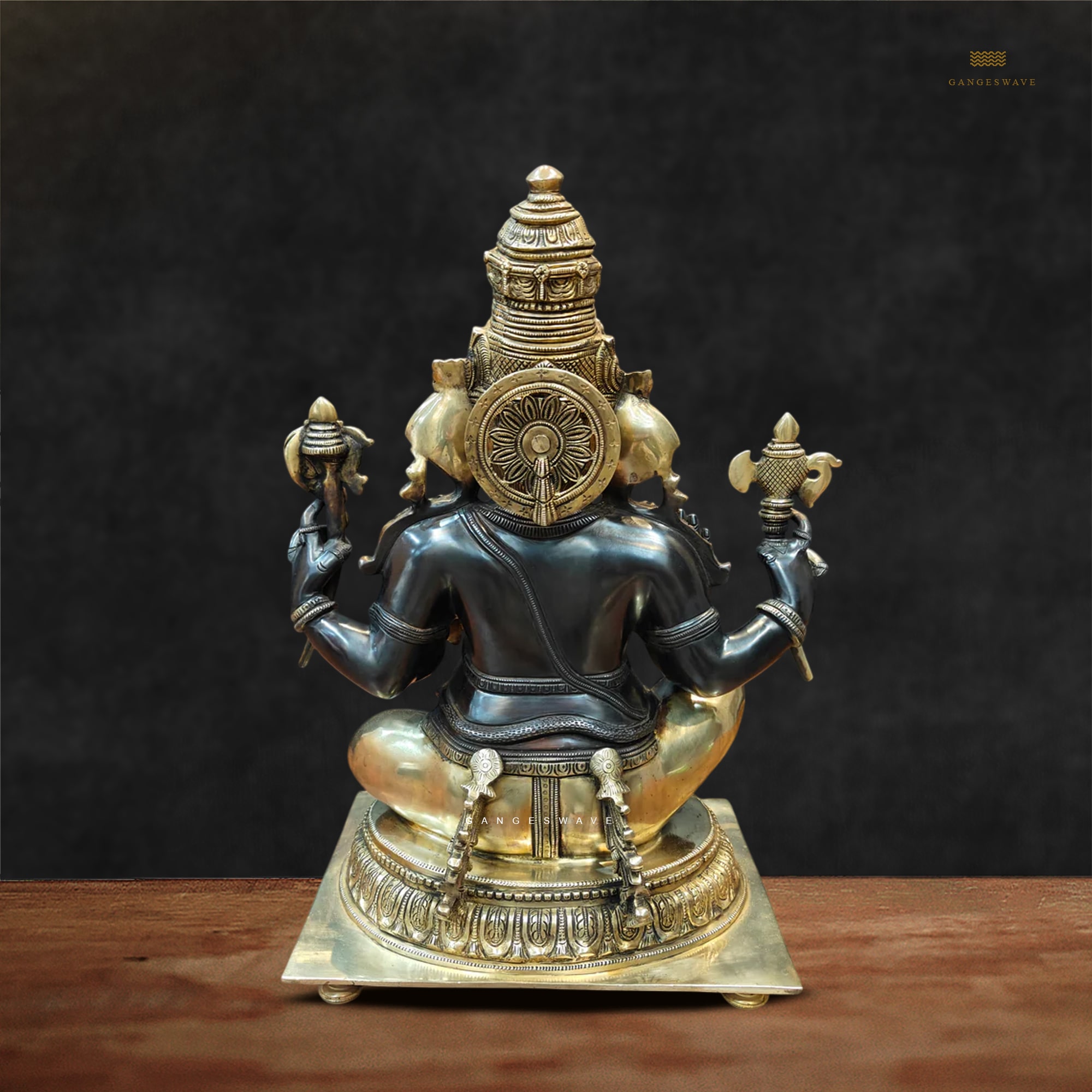 Superfine Brass Ganesha Statue - 20 inches - Image 4