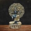 Buddha Brass Statue with Bodhi Tree