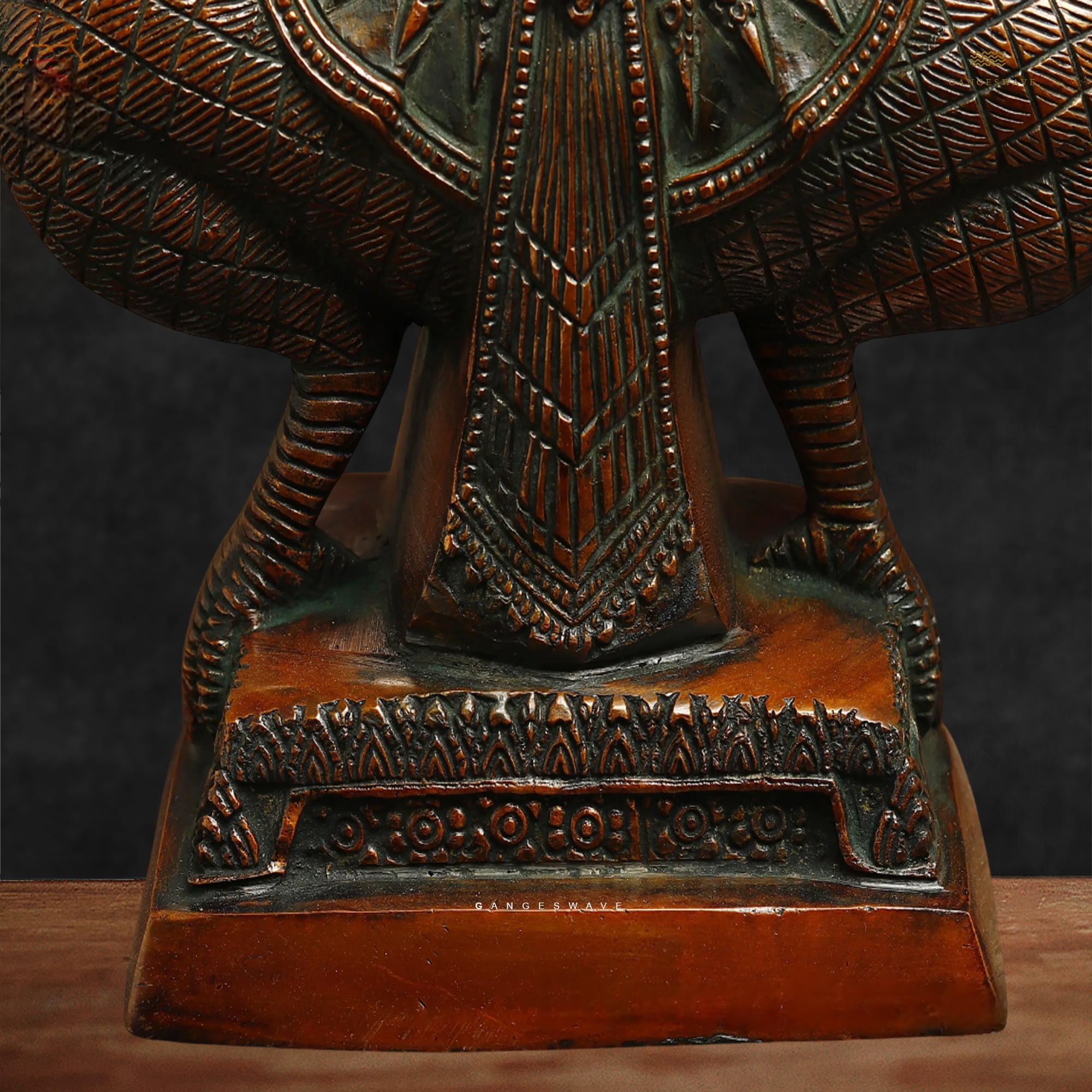 Artistic Garuda Brass Decor - 12 inches - Image 4