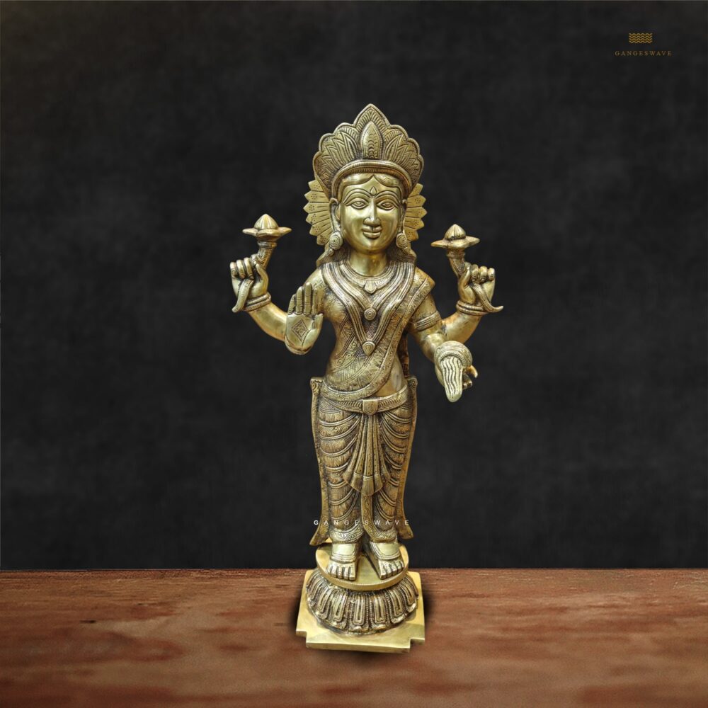 Ma Lakshmi Brass Statue