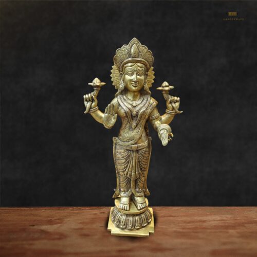 Ma Lakshmi Brass Statue