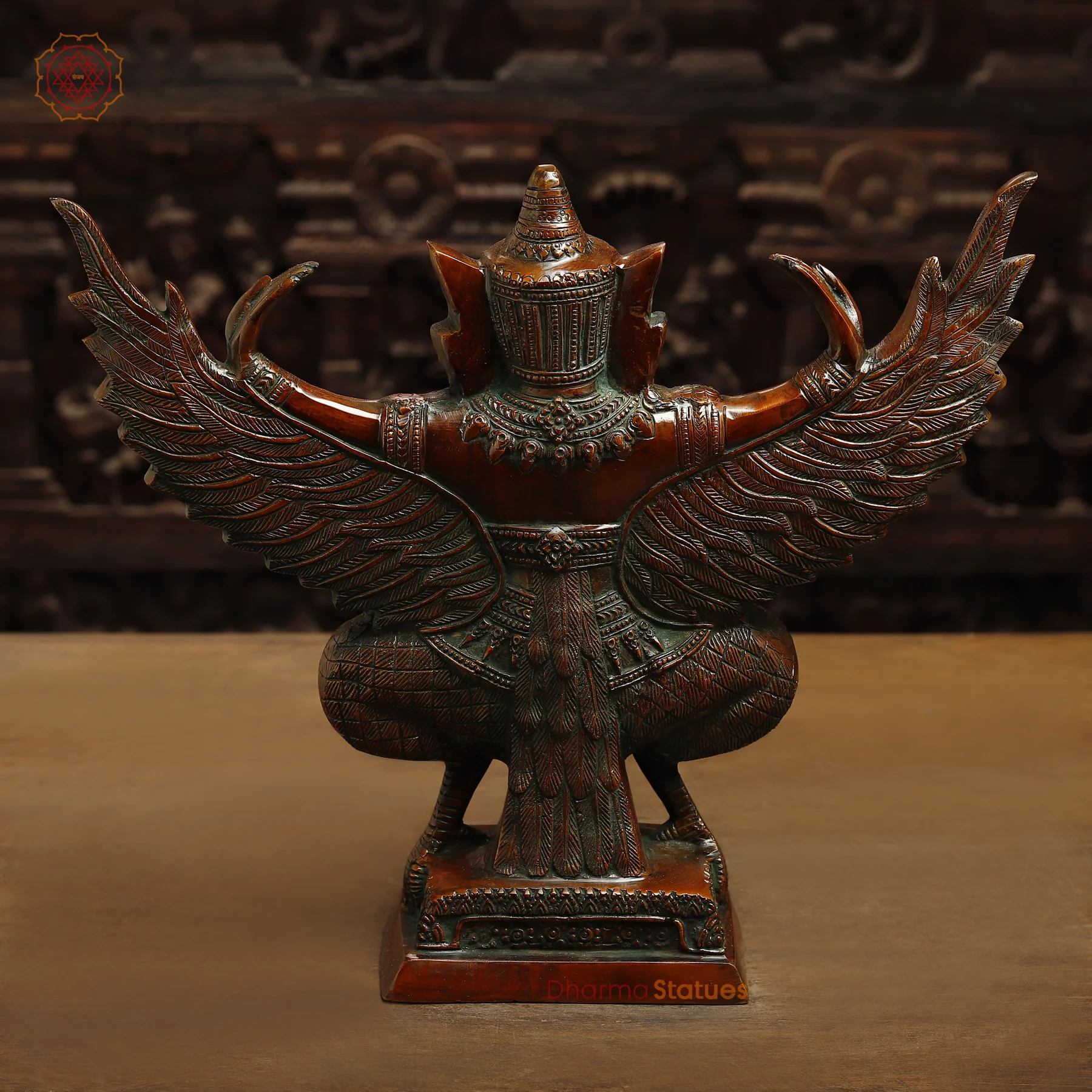 Artistic Garuda Brass Decor - 12 inches - Image 2