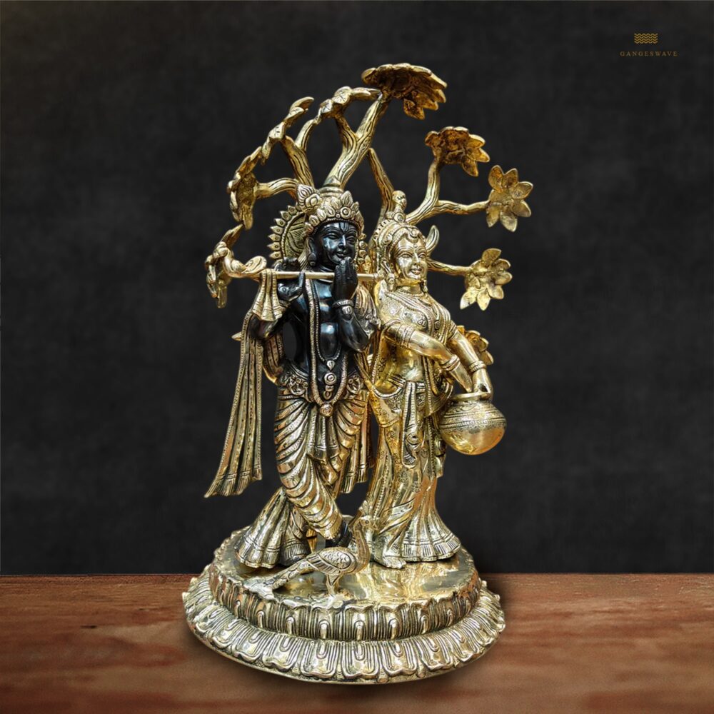 Radha Krishna Brass Idol