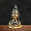 Shiva Head Brass Statue with Ganga