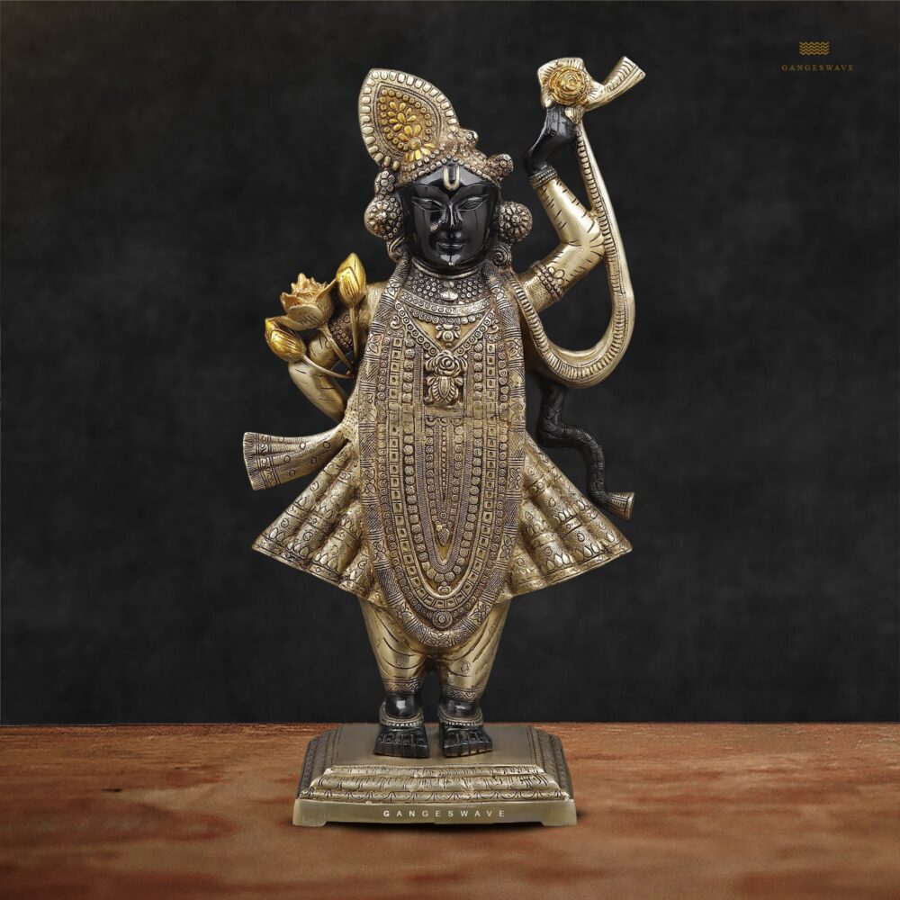 Srinath Ji Superfine Brass Murti
