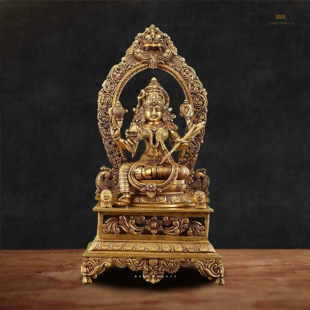 Tripura Sundari Brass Murti