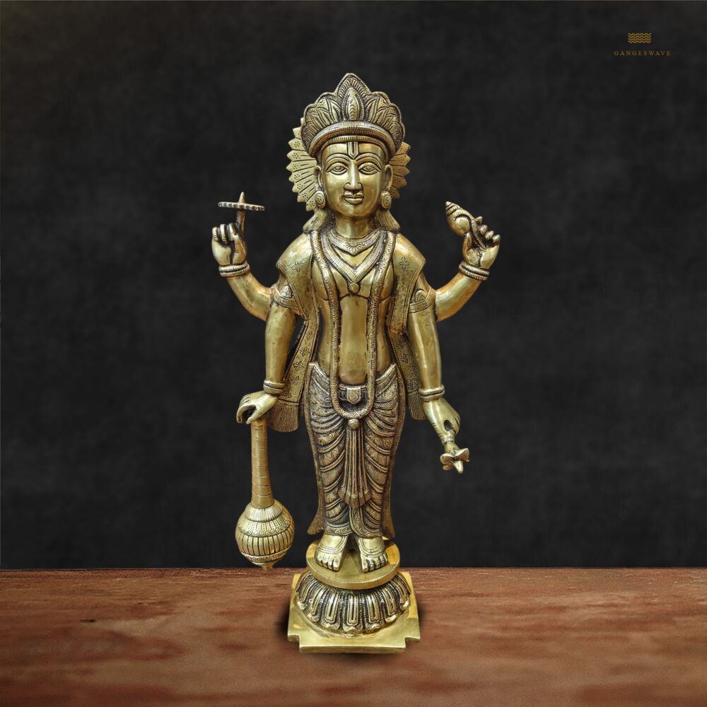 Vishnu Brass Idol