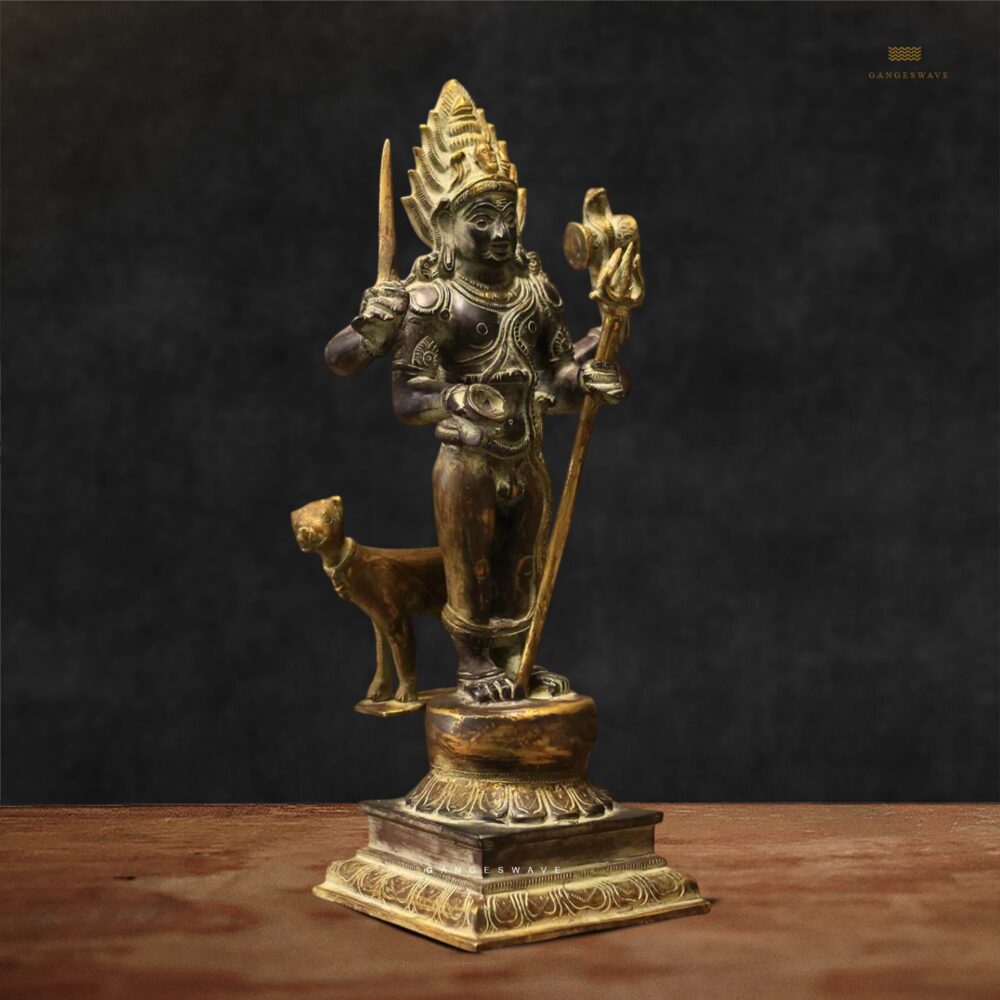 Kaal Vairabh Murti Vintage Finish
