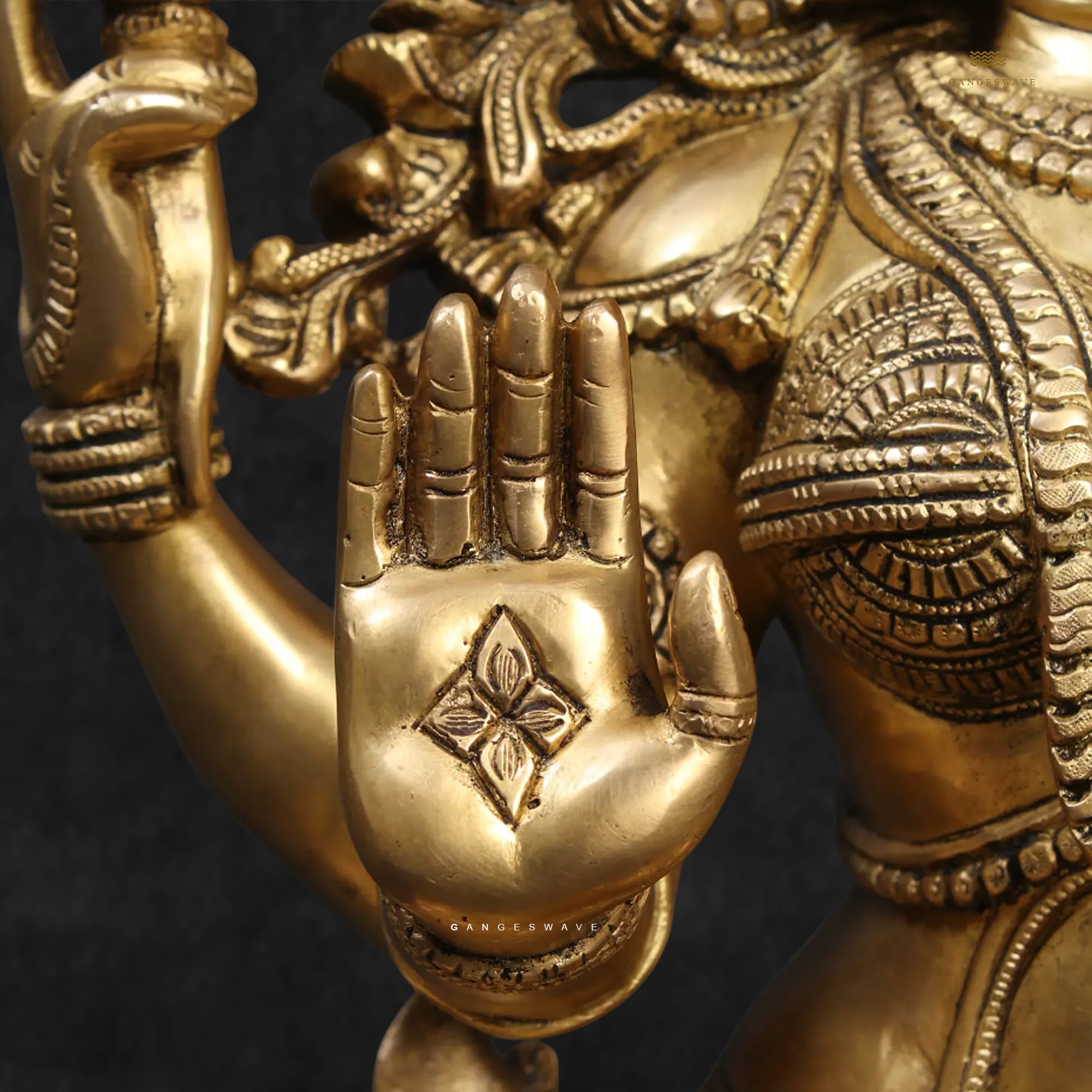 Maha Lakshmi Superfine Brass Statue - 24.5 inches - Image 7