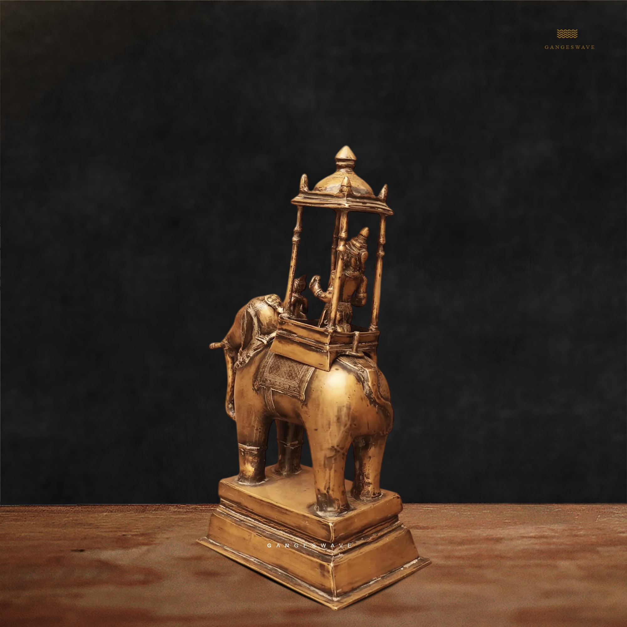 Vintage Brass Patina Indra on Airabath - Image 7