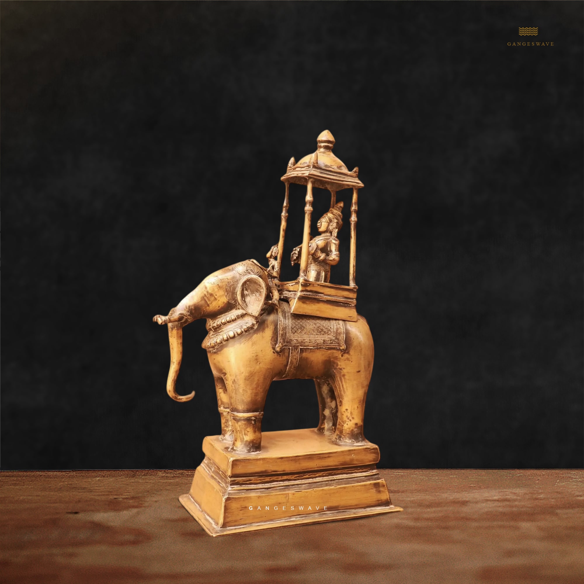 Vintage Brass Patina Indra on Airabath - Image 6