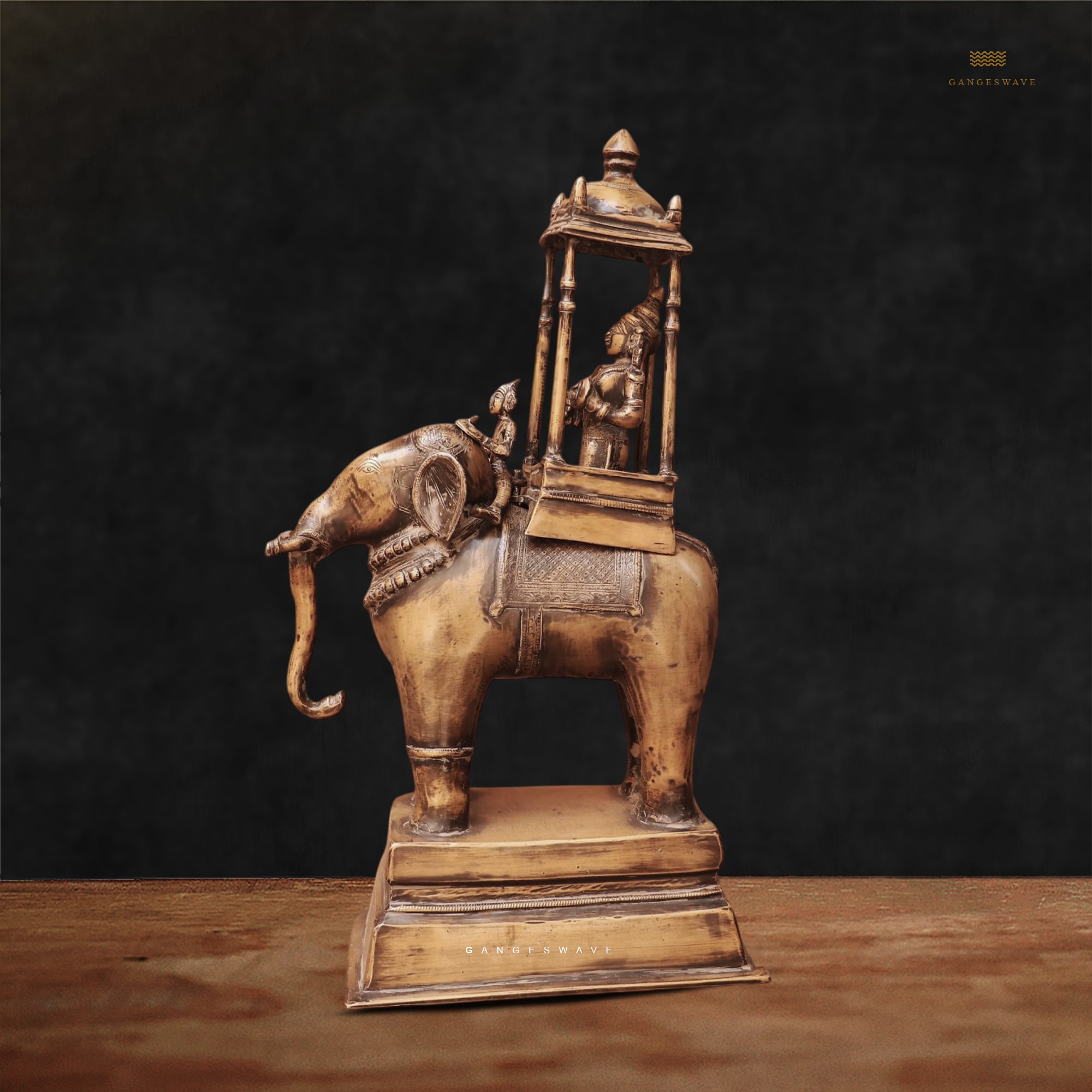 Vintage Brass Patina Indra on Airabath - Image 2